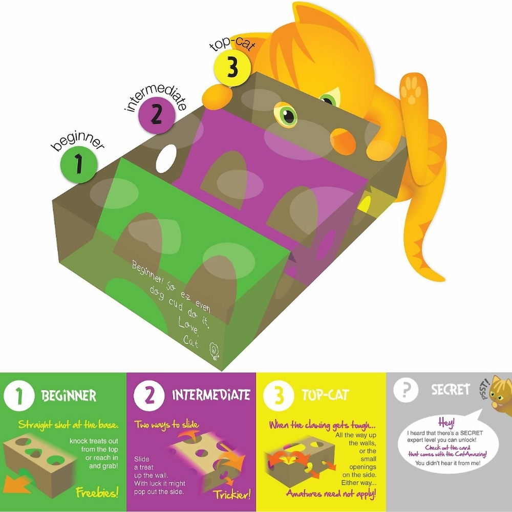 Interactive Cat Toy Treat Maze Puzzle - Picture 4 of 4